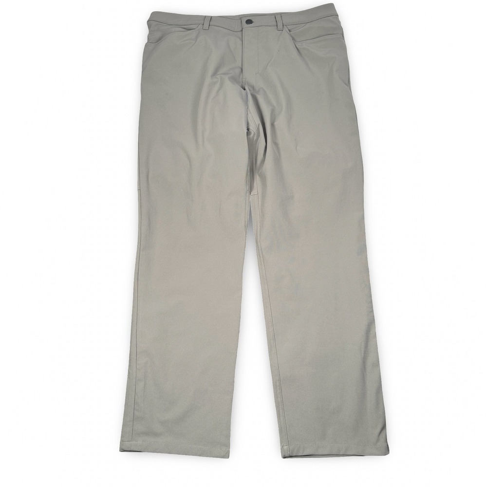 lululemon ABC Pant Classic Khaki 5-Pocket Mens Size 36 x 32 Active Athleisure